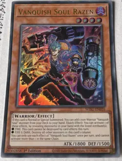 YUGIOH Vanquish Soul Razen WISU-EN016 Ultra Rare 1st Edition - Image 1