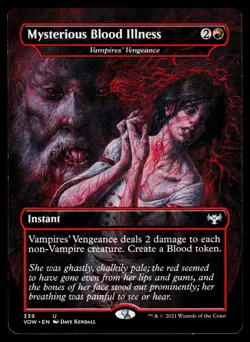 Mysterious Blood Illness - Vampires' Vengeance U Innistrad: Crimson Vow 339 NM - Image 1