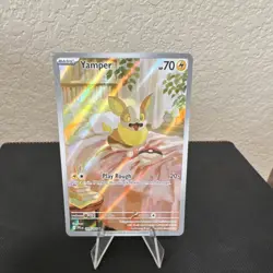 Pokemon TCG Yamper 099/094 Illustration Rare Holo Full Art 70 HP - Image 1