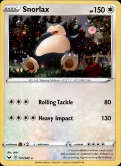 Snorlax 140/202 (Cosmos Holo) - Pokemon Blister Exclusives - NM - Image 1