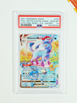Pokemon PSA 10 Glaceon Vmax #209 FA Evoluzioni Eteree 2021 Italiano - Image 1