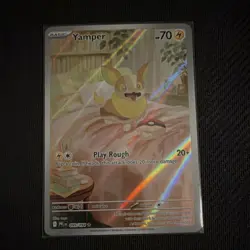 ~Holo~ Pokemon Yamper 099/094 Me02: Phantasmal Flames Illustration Rare 70 HP - Image 1