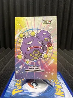 Weezing #110 - Cracked Ice Holo - Pokemon Pocket Book 2024 - NM - Image 1