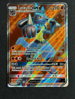 Lucario GX 122/131 Forbidden Light Full Art Ultra Rare Pokemon TCG NM/LP - Image 1