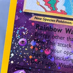 LP Reverse Holo Mew 1/18 Southern Islands Pokemon Keiko Fukuyama Prominent Swirl - Image 4
