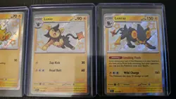 Shinx & Luxio & Luxray Shiny Holo Rare Paldean Fates NM Pokemon Baby 135 136 137 - Image 3