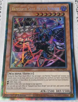 YUGIOH WISU-EN018 Vanquish Soul Heavy Borger - Collector's Rare 1st Edition - Image 1