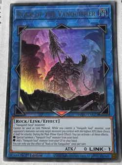 YUGIOH Rock of the Vanquisher WISU-EN022 Ultra Rare 1st Edition - Image 1