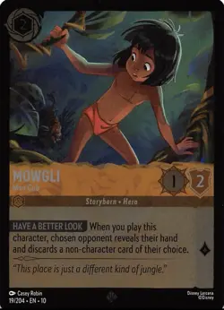 Mowgli - Man Cub 19/204 COLD FOIL Whispers In The Well Disney Lorcana TCG NM - Image 1