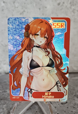 Himeko Goddess Story Trading Card Waifu Field Center holographic Senpai SSR - Image 1