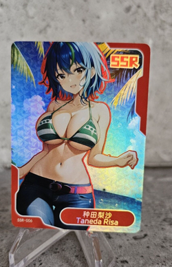 Taneda Risa Goddess Story Trading Card Waifu Field Center holographic Senpai SSR - Image 1