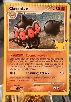 POKEMON *ERROR CRIMP MISCUT* CLAYDOL CELEBRATIONS RARE NM HOLO CARD - Image 1