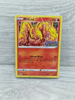 Pokemon Card Moltress SWSH-185 Brilliant Stars Pre-Release Deck Sealed Promo (A) - Image 1