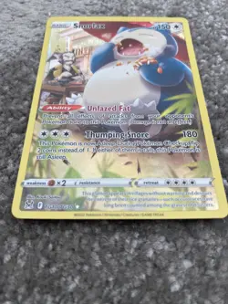 Pokemon TCG Card Snorlax TG10/TG30 Lost Origin Trainer Gallery - NM - Image 3
