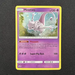 Mewtwo Holo SM77 SM Promo Pokemon Card - Image 2