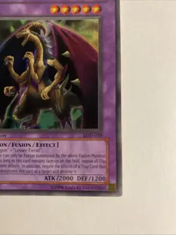 Yugioh Card Fiend Skull Dragon LOD-039 Super Rare 1st Edition NM - Image 4