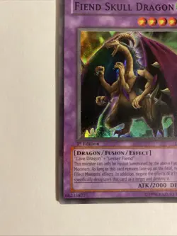 Yugioh Card Fiend Skull Dragon LOD-039 Super Rare 1st Edition NM - Image 5