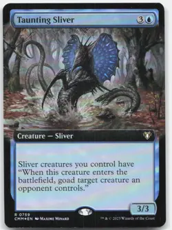 Taunting Sliver (Extended Art) *Foil* CMM 759 NM - Image 1