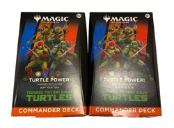 Lot of 2 MTG TMNT Turtle Power Commander Decks, New, Factory Sealed - Image 1
