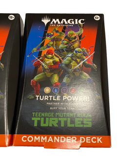 Lot of 2 MTG TMNT Turtle Power Commander Decks, New, Factory Sealed - Image 2
