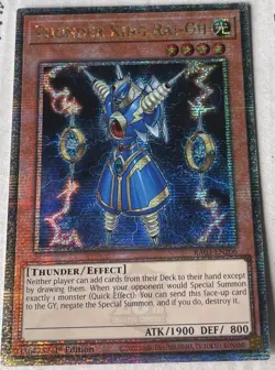 YUGIOH Thunder King Rai-Oh RA03-EN206 Quarter Century Rare 1st Edition - Image 1