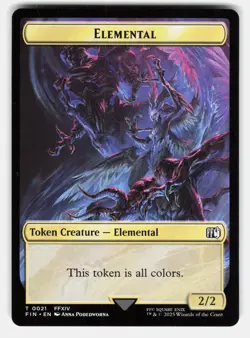 HERO (0009) // ELEMENTAL DOUBLE-SIDED TOKEN - MTG - Podedworna LP - Image 1