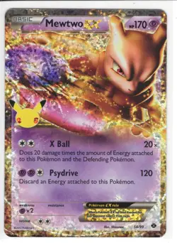 Pokemon TCG - Celebrations - Mewtwo EX - 54/99 - Ultra Rare - Image 1