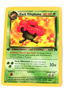 Team Rocket First Edition Dark Vileplume Vintage Pokemon Card NM Condition - Image 3