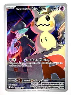 Team Rocket's Mimikyu 238 Illustration Rare IR Holo Ascended Heroes Pokemon TCG - Image 1
