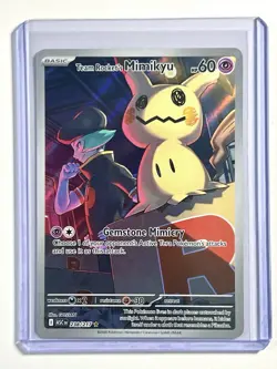 Team Rocket's Mimikyu 238 Illustration Rare IR Holo Ascended Heroes Pokemon TCG - Image 3