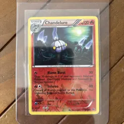 Pokemon TCG Chandelure B&W Next Destinies 20/99 Reverse Holo Rare Near Mint - Image 1