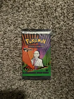 Pokemon First Edition Gym Challenge Blaine Booster Pack Factory Sealed Vintage - Image 1