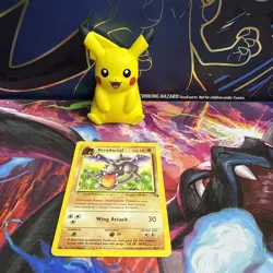 Pokemon TCG Aerodactyl 16/62 Fossil Rare Non-Holo Card WOTC 1999 LP - Image 1