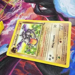 Pokemon TCG Aerodactyl 16/62 Fossil Rare Non-Holo Card WOTC 1999 LP - Image 3