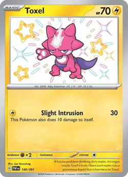Toxel (140/091) [Scarlet & Violet: Paldean Fates] Near Mint Holofoil - Image 1