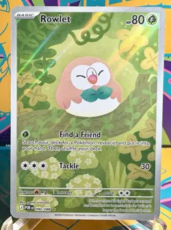 Pokemon Rowlet 090/088 Perfect Order Illustration Rare IR Holo TCG POR EN NM - Image 1