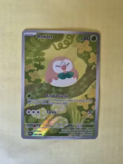 Pokemon Perfect Order Rowlet 090/088 Illustration Rare ME03 - Image 1