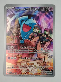 Team Rocket's Wobbuffet 203 Promo SV: Scarlet & Violet NM English Pokemon - Image 1