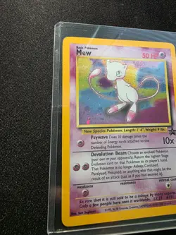 Mew 9 Holo Promo NM/LP -Vintage Holo Rare Pokemon Card- Black Star Promo (6s) - Image 2