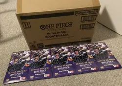 Lot Of 5x One Piece Sleeved Booster Packs - OP10 - Royal Blood - Fresh From Case - Image 1