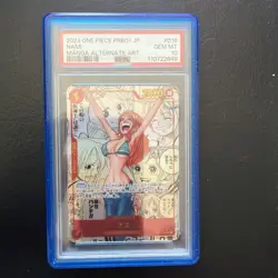 2024 One Piece PRB01 JP #016 Nami Manga Alternate Art PSA 10 GEM MINT - Image 1