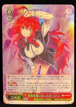 Weiss Schwarz SR FOIL Fujimi Fantasia Bunko Rias Fdd/W120-081S High School DxD - Image 1