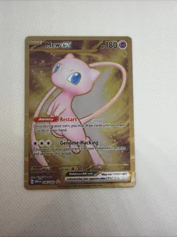 Pokemon TCG Mew 205/165 Scarlet & Violet 151 Gold Hyper Rare Card Metal Foil - Image 1