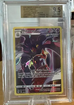 CGC 10 Malamar Holo TG06/TG30 Trainer Gallery Silver Tempest Pokemon Card - Image 1