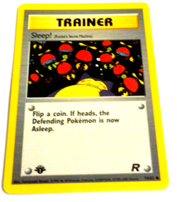 Team Rocket First Edition Sleep! #79 Vintage Trainer Pokemon Card - Image 3