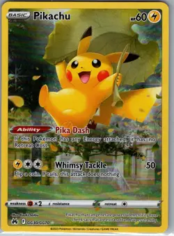 Pikachu GG30/GG70 SWSH: Crown Zenith: Galarian Gallery - Pokemon Card - NM - Image 1