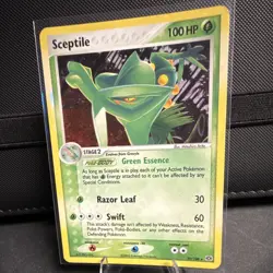 Pokemon Sceptile 10/106 EX Emerald Holo Rare 100HP Card 2005 - Image 1