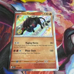 Pokemon TCG Paldean Tauros Holo Card Scarlet & Violet Paldea Evolved 111/091 NM - Image 2
