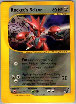 Rocket's Scizor - 4 004/009 Non Holo Best of Promos - Pokemon Card - NM - Image 1