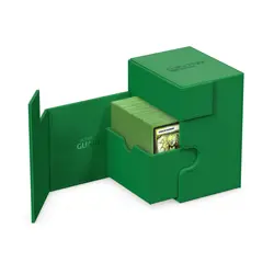 ULTIMATE GUARD FLIP n TRAY 133+ GREEN XENOSKIN MONOCOLOR DECK CASE Card Box ccg - Image 4